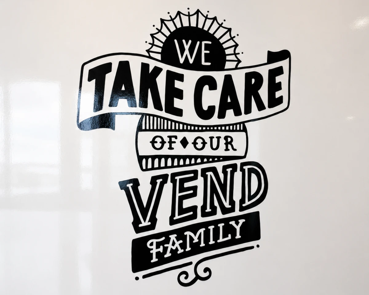 Vend   Take care Vinyl decal 2 1200 x1200